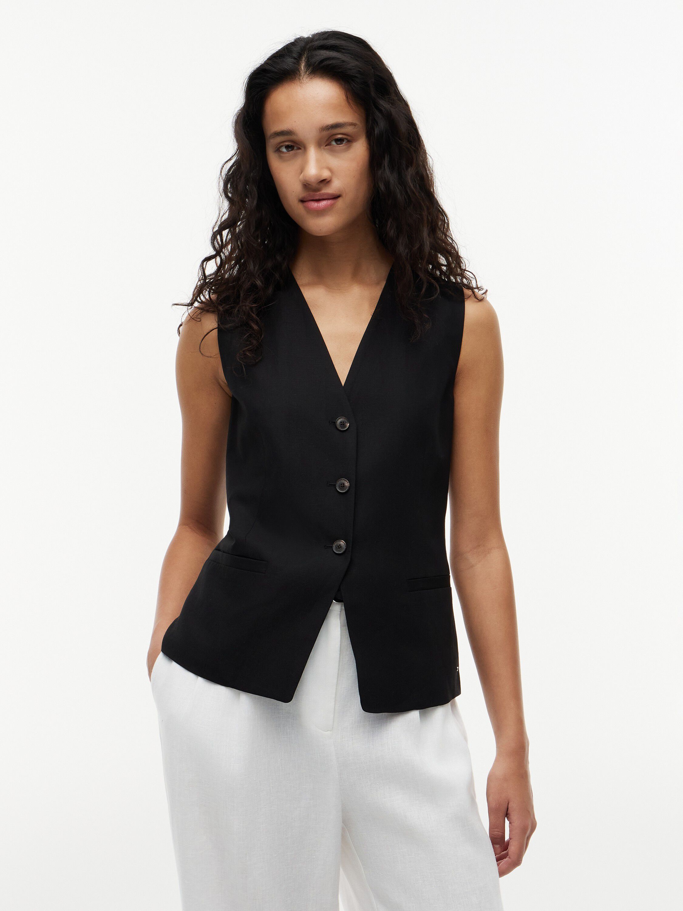 SUMMER LYOCELL LONG WAISTCOAT