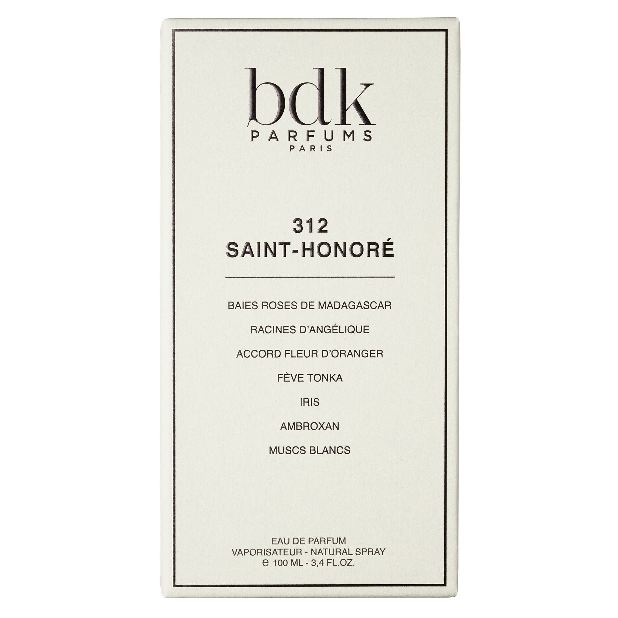 312 SAINT-HONOR&Eacute; - Eau de Parfum 100 ML