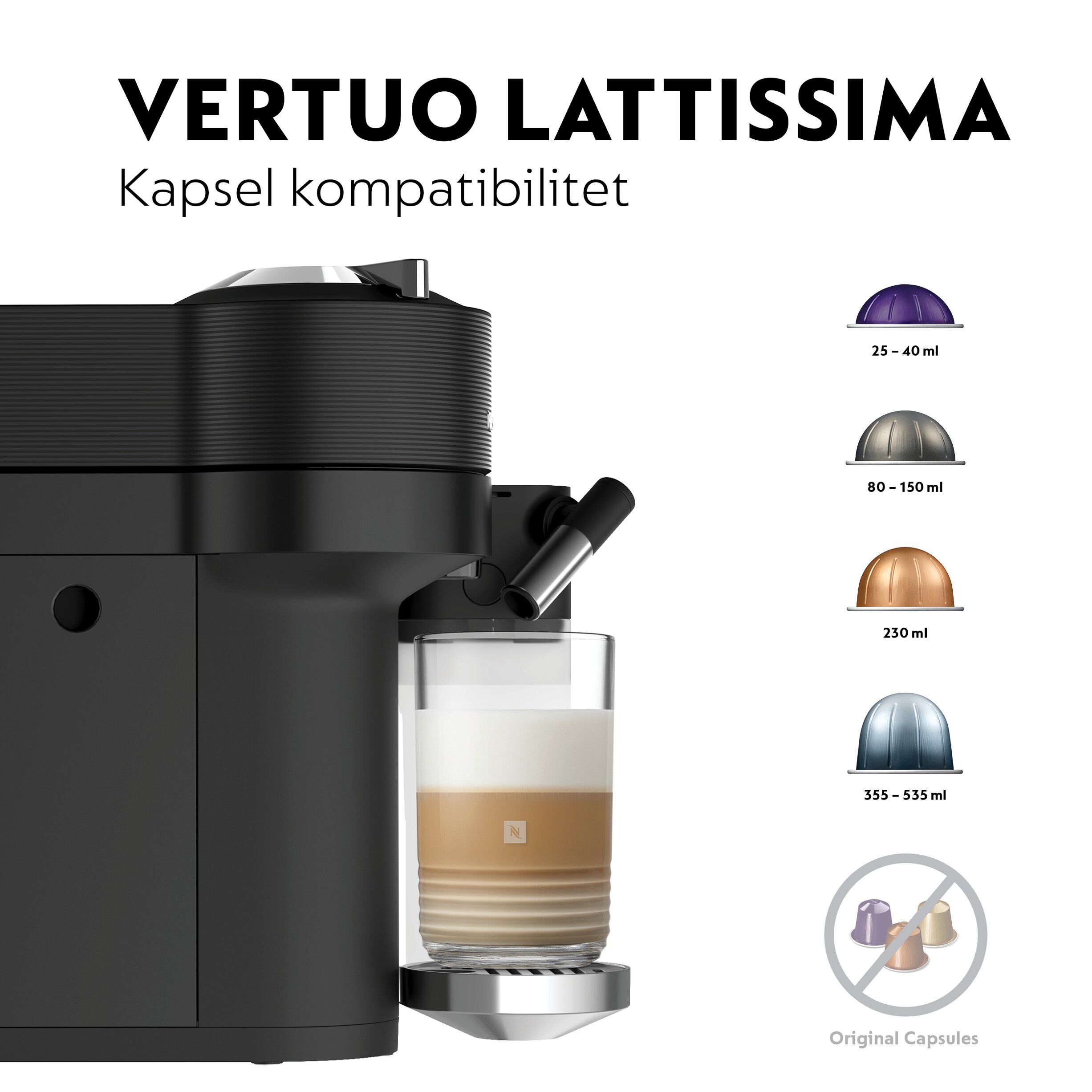 Vertuo Lattissima Black