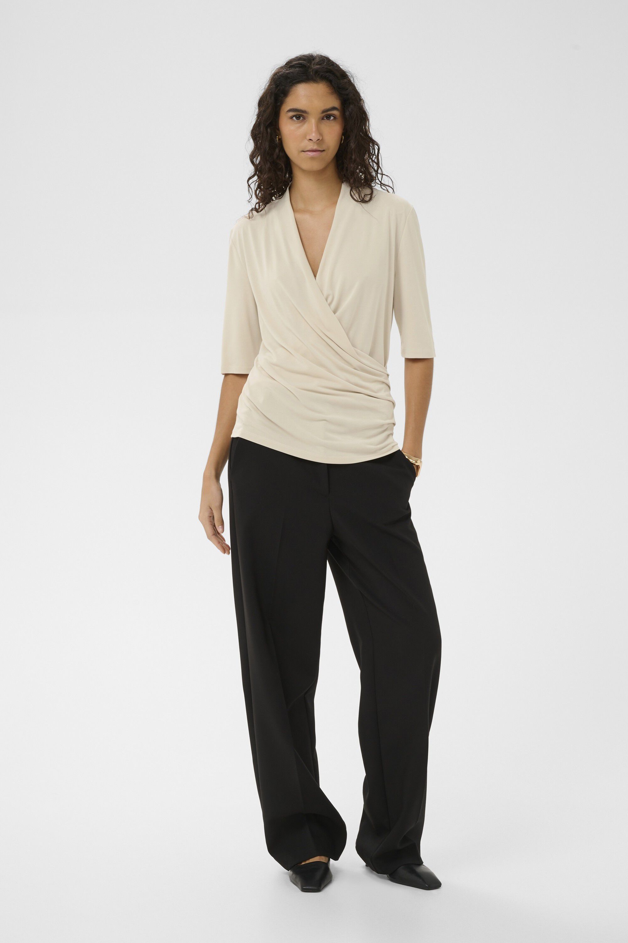 SLColumbine Wrap Blouse SS