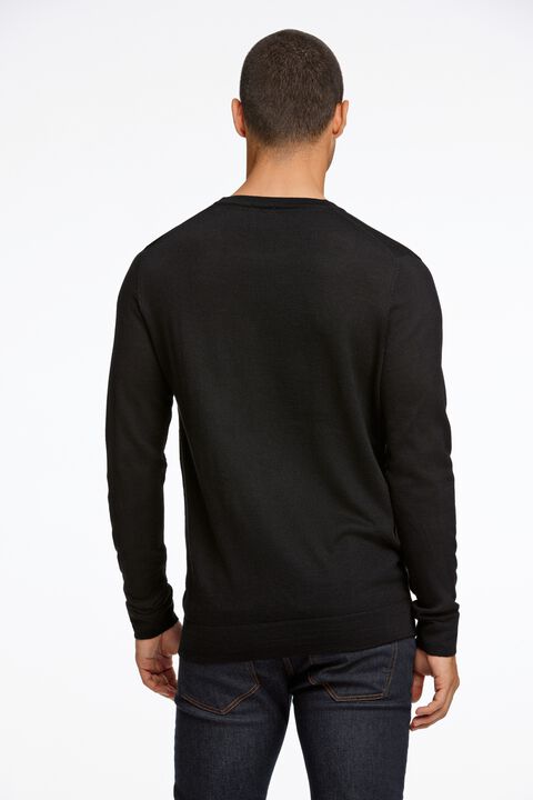 Merino strik med rund hals