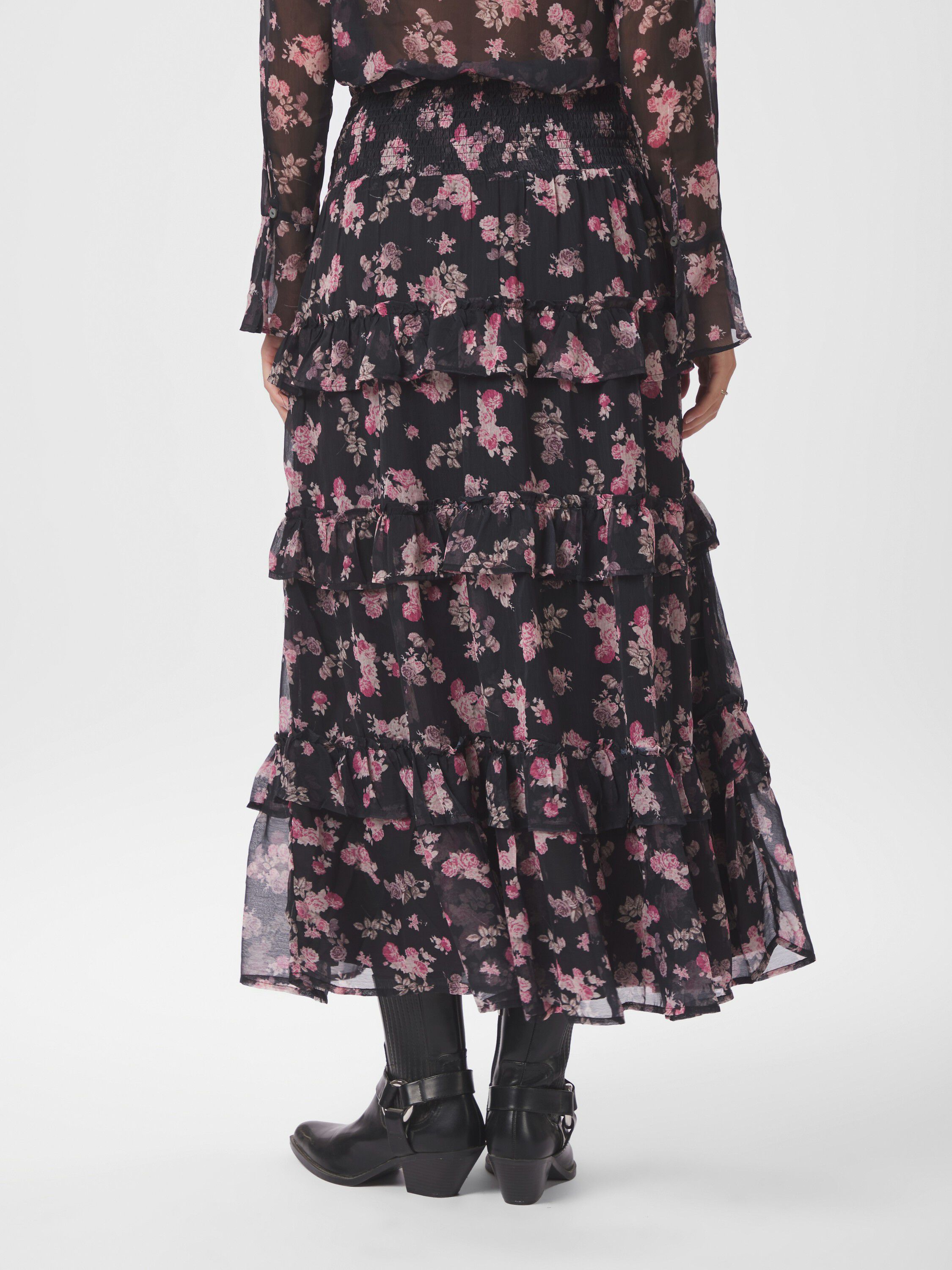 Toddy Marigold Print Skirt