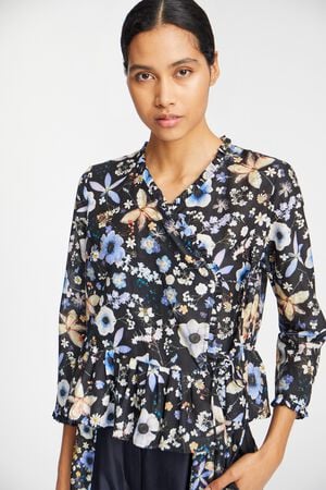 FENIA Organic Cotton and Silk Blend Blouse