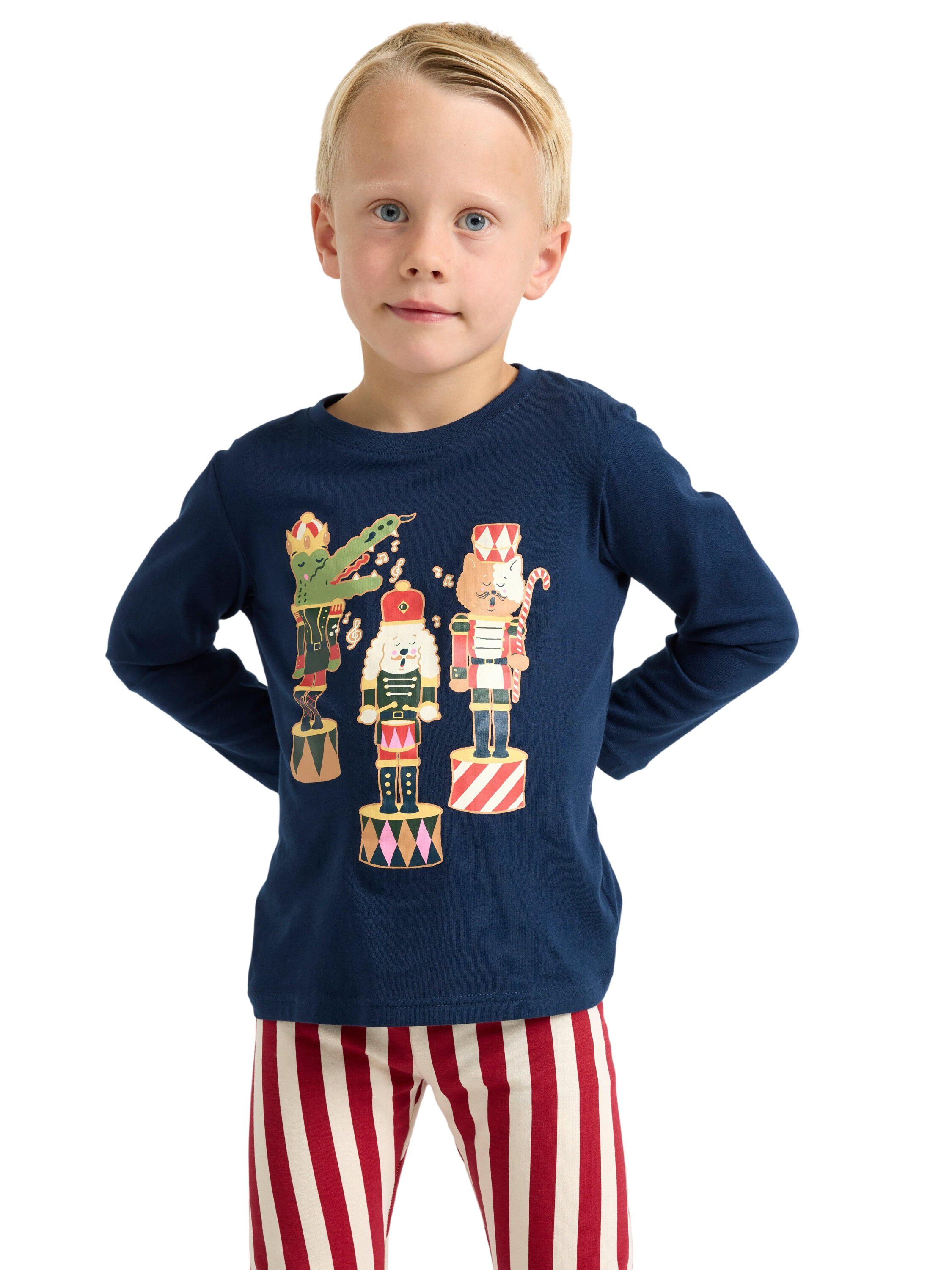 Langermet topp i myk bomullsjersey