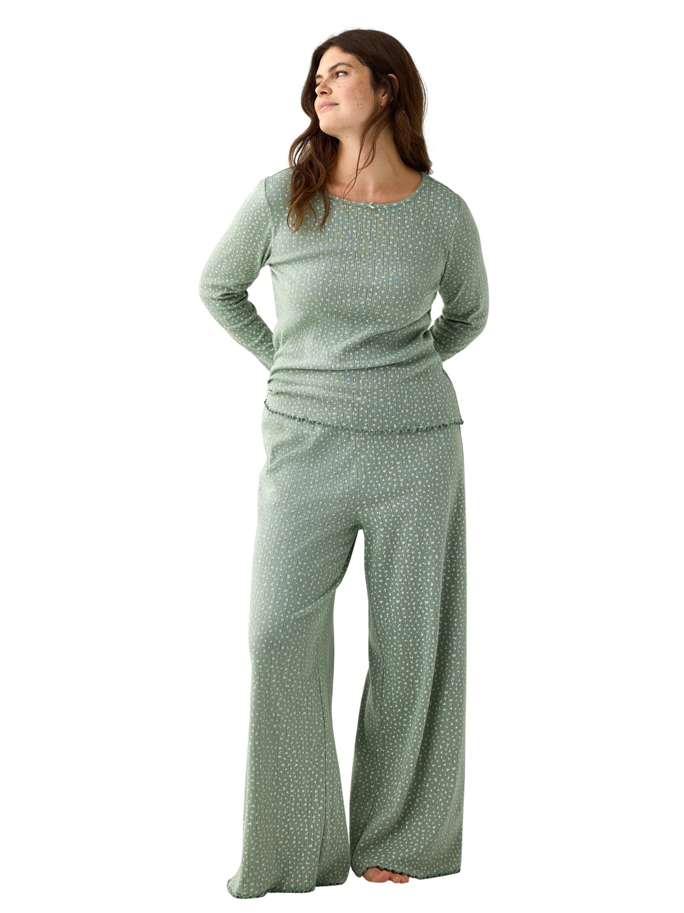 Vida pyjamasbyxor i pointelle
