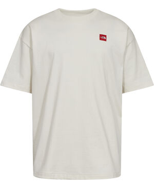 M TNF RED BOX S/S TEE WHITE DUNE