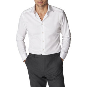 Light Blue Signature Twill Shirt Extra Long Sleeves - Contemporary Fi