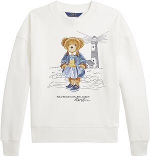 LW SEASONAL TERRY-BEARCNPOFLC-KN-SW KIDS