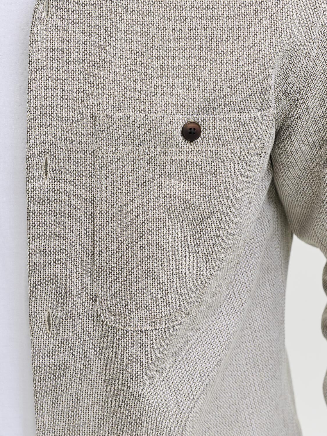 JPRBLURAYLE LINEN BL. SOLID LS SHIR