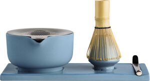 Matcha Set Hazy Blue Matching Ceramic Bowl