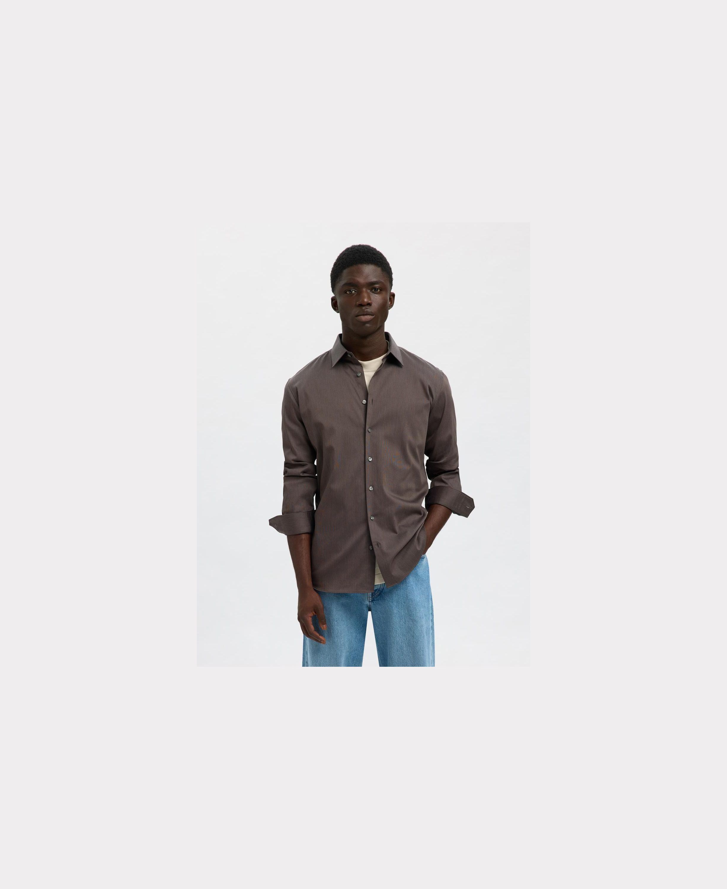 Slhslim-Performance skjorte Ls Noos