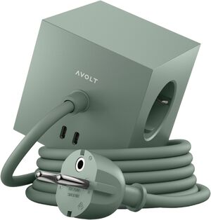 Square 1 - USB-C - 1,8m F EU - Oak Green