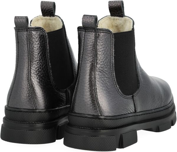 Chelsea støvle med elastik og uldfo