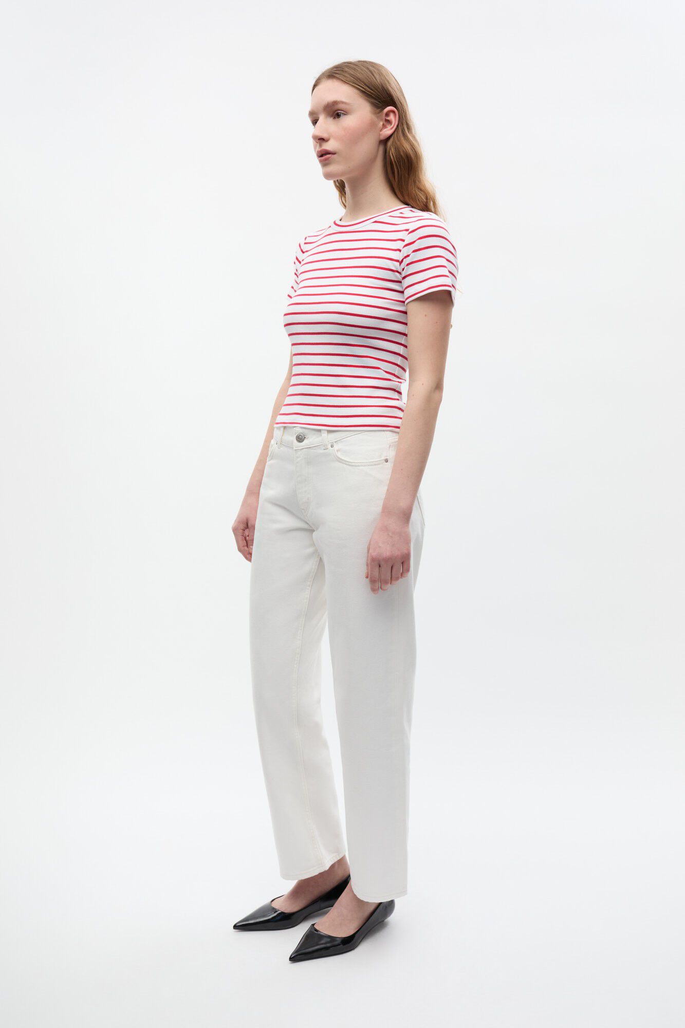 ENALLY SS CROP TEE ST 7262