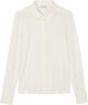 Jersey-blouse, long sleeve, collar,