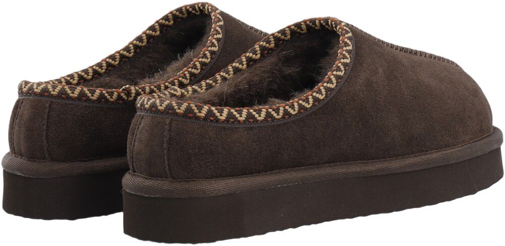 BIASNOW Flatform Binded Slip In Shoe Suede