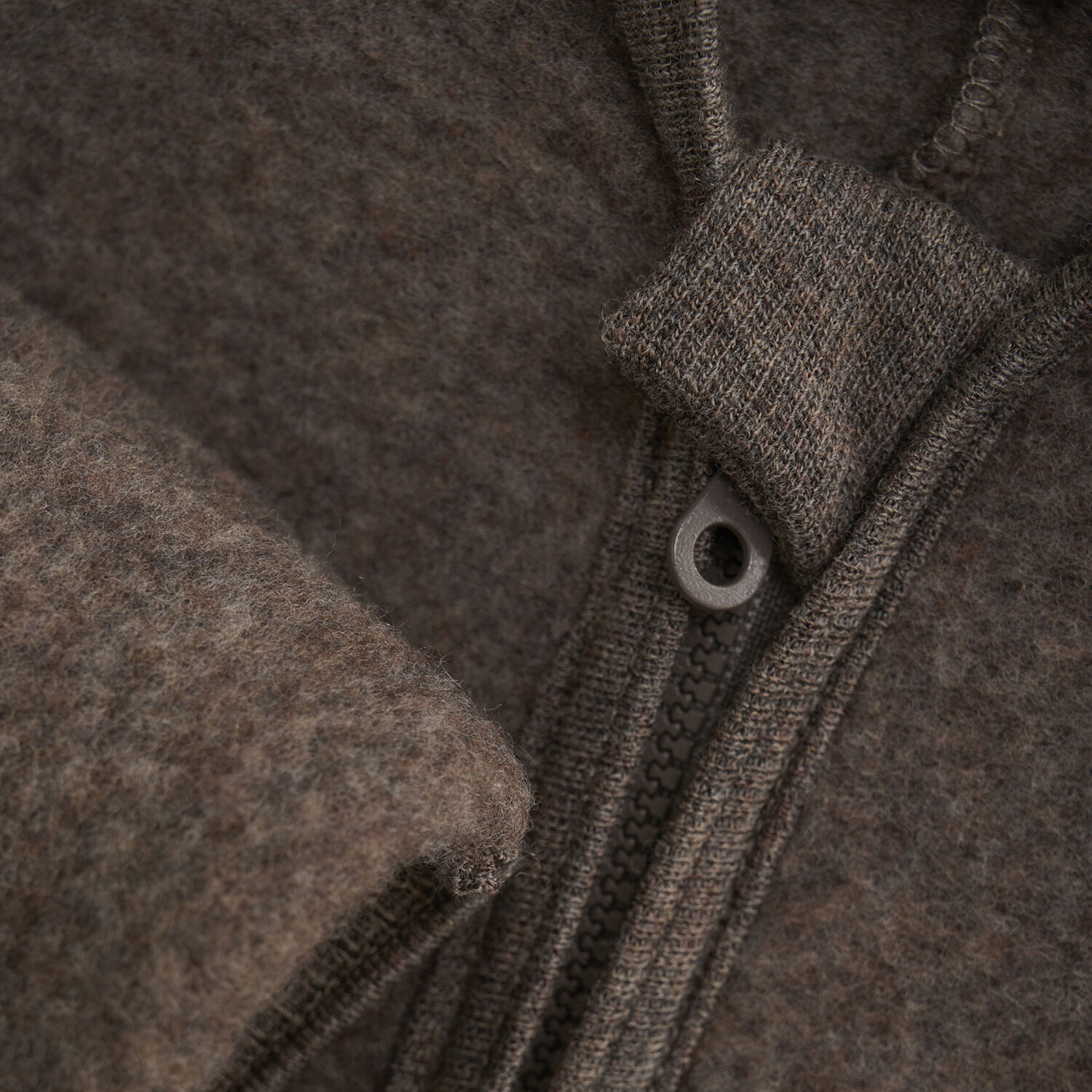 Pram Suit Ears Wool Fleece