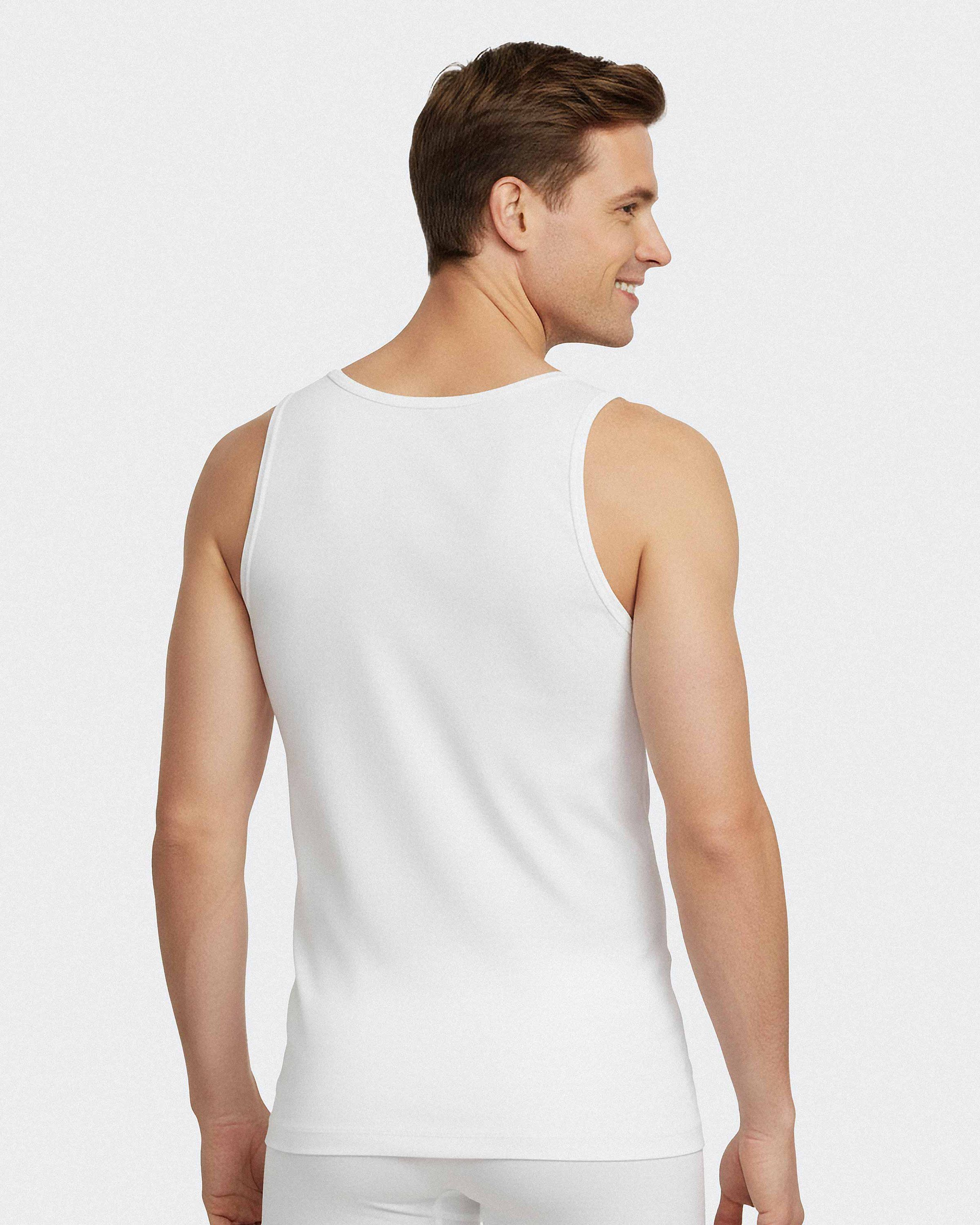 Singlet i bomuldsstretch