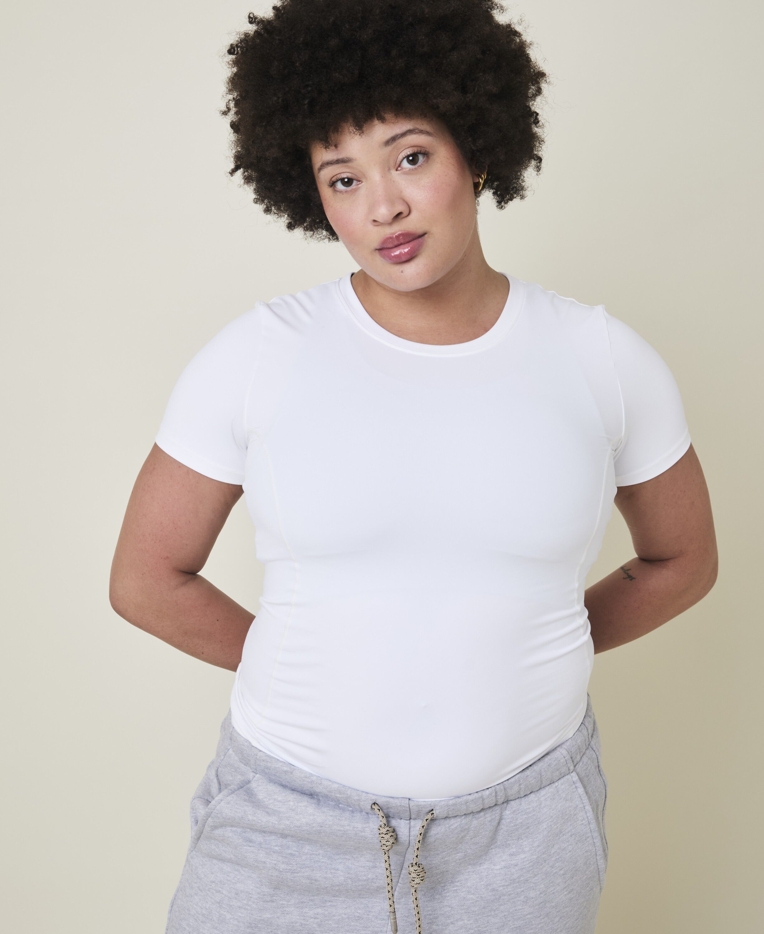 Ally basic T-shirt - Crystal White