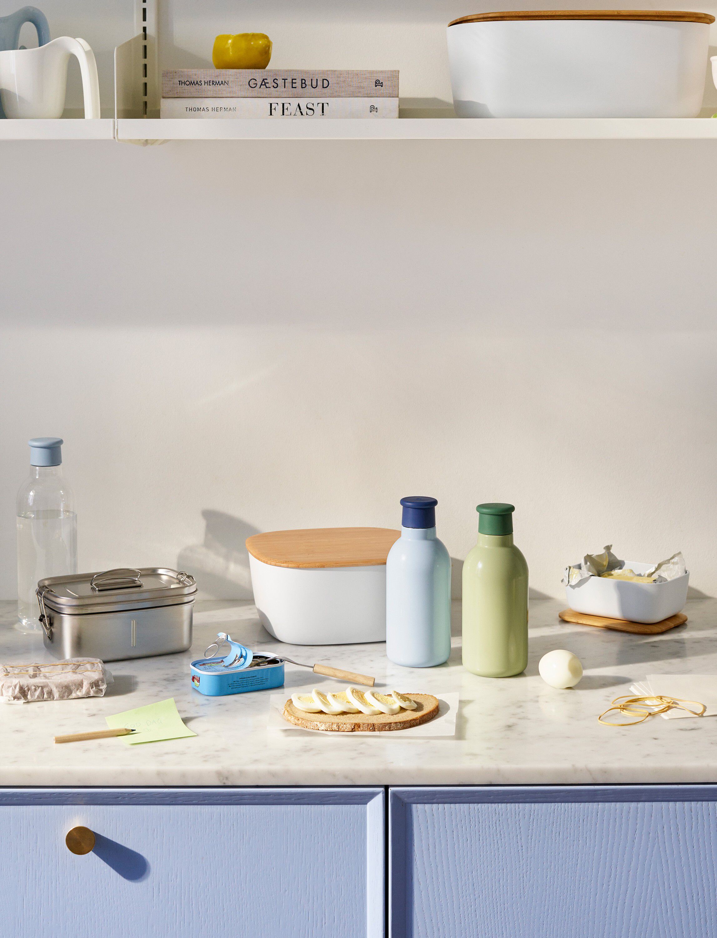 BOX-IT br&oslash;dboks L 23 cm white