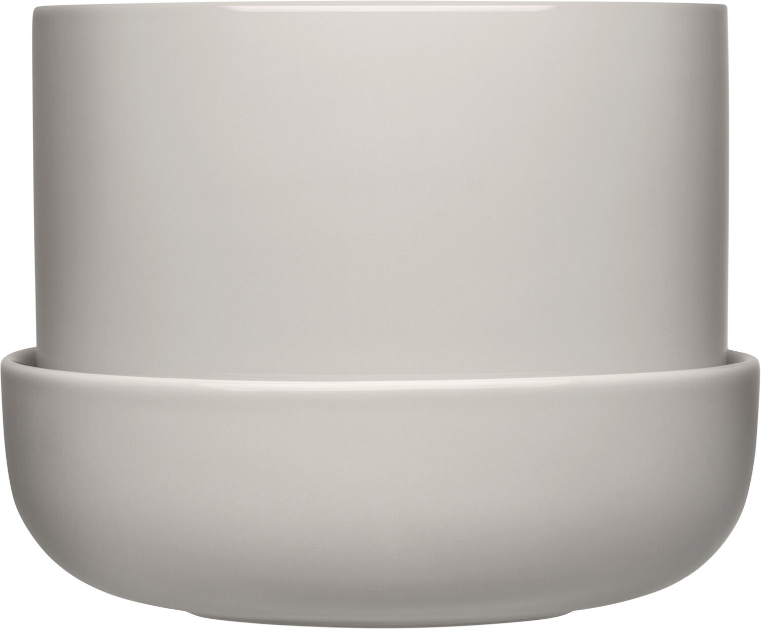 Nappula urtepotte med undersk&aring;l 170x130 lysegr&aring;