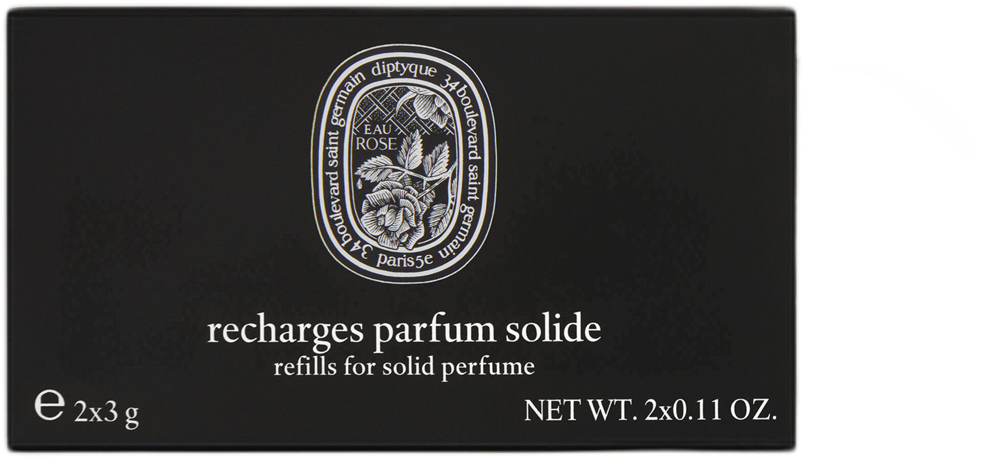 Refill x2 solid perfume Eau Rose 3,6g / 0,13 oz
