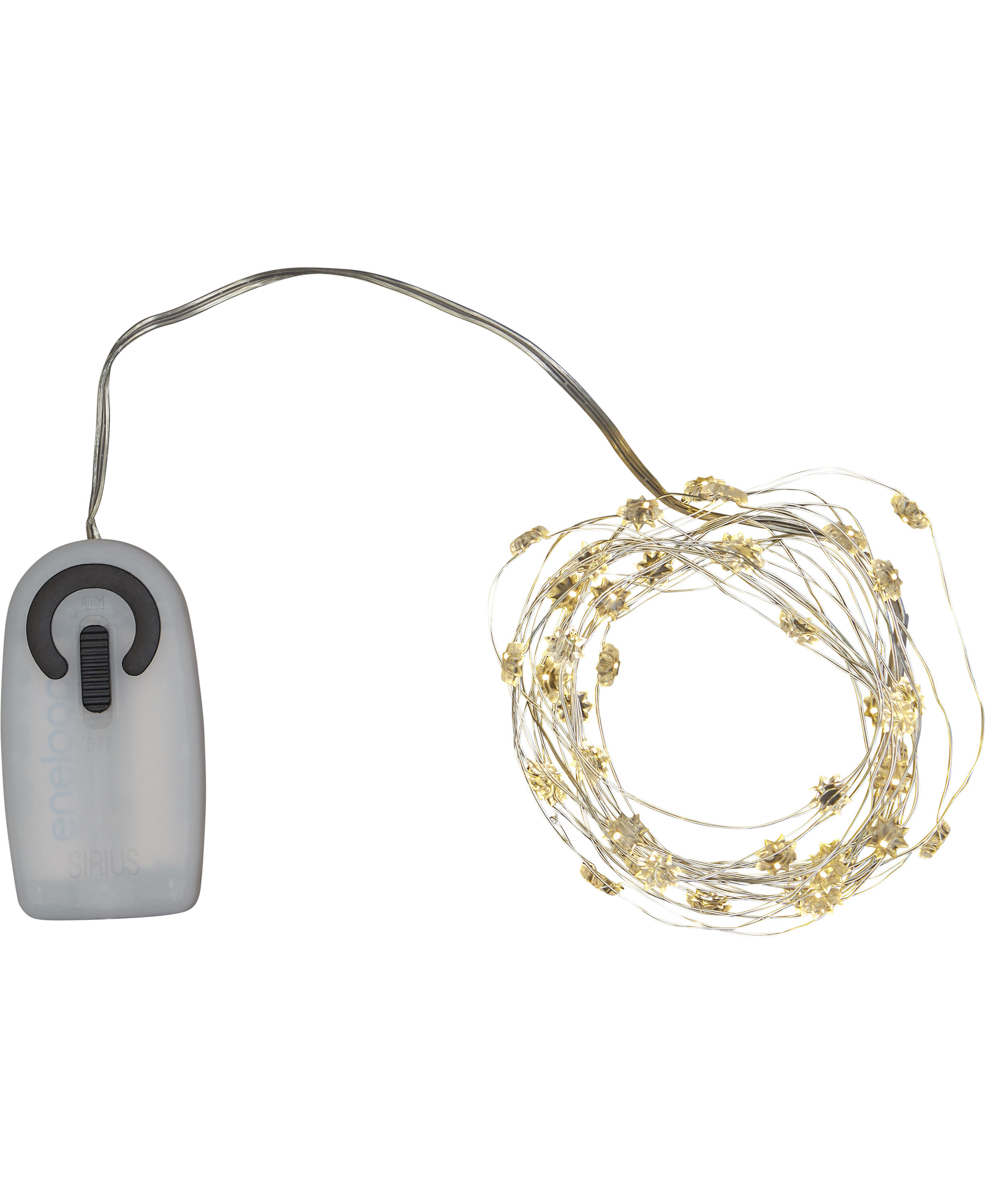 Silke miniblomst lysk&aelig;de 40L m/ timer, Klar/s&oslash;lv