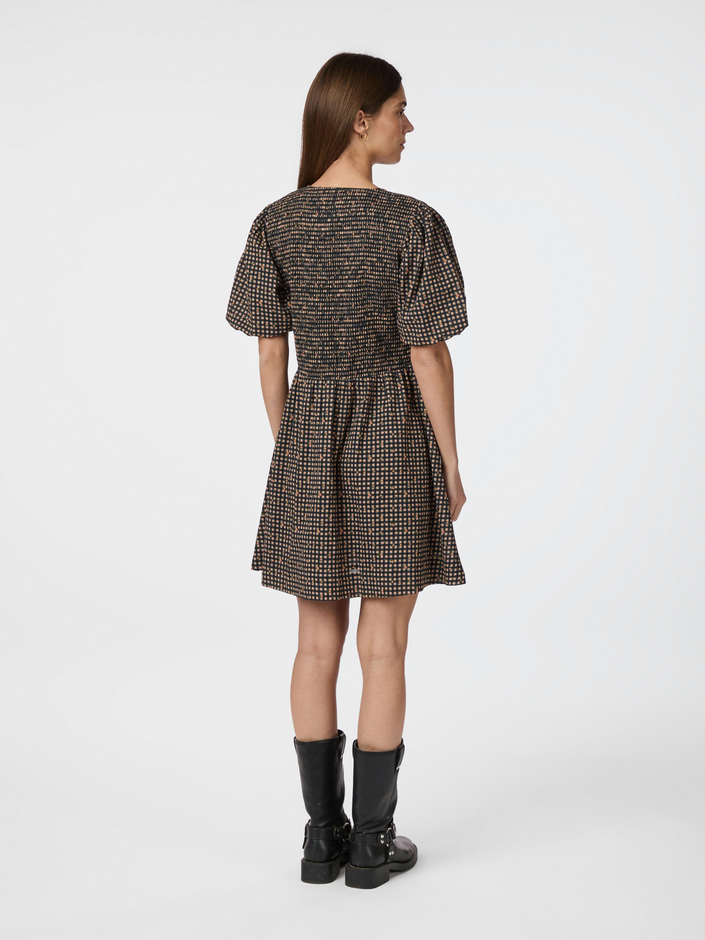 Auda Check Smock Dress