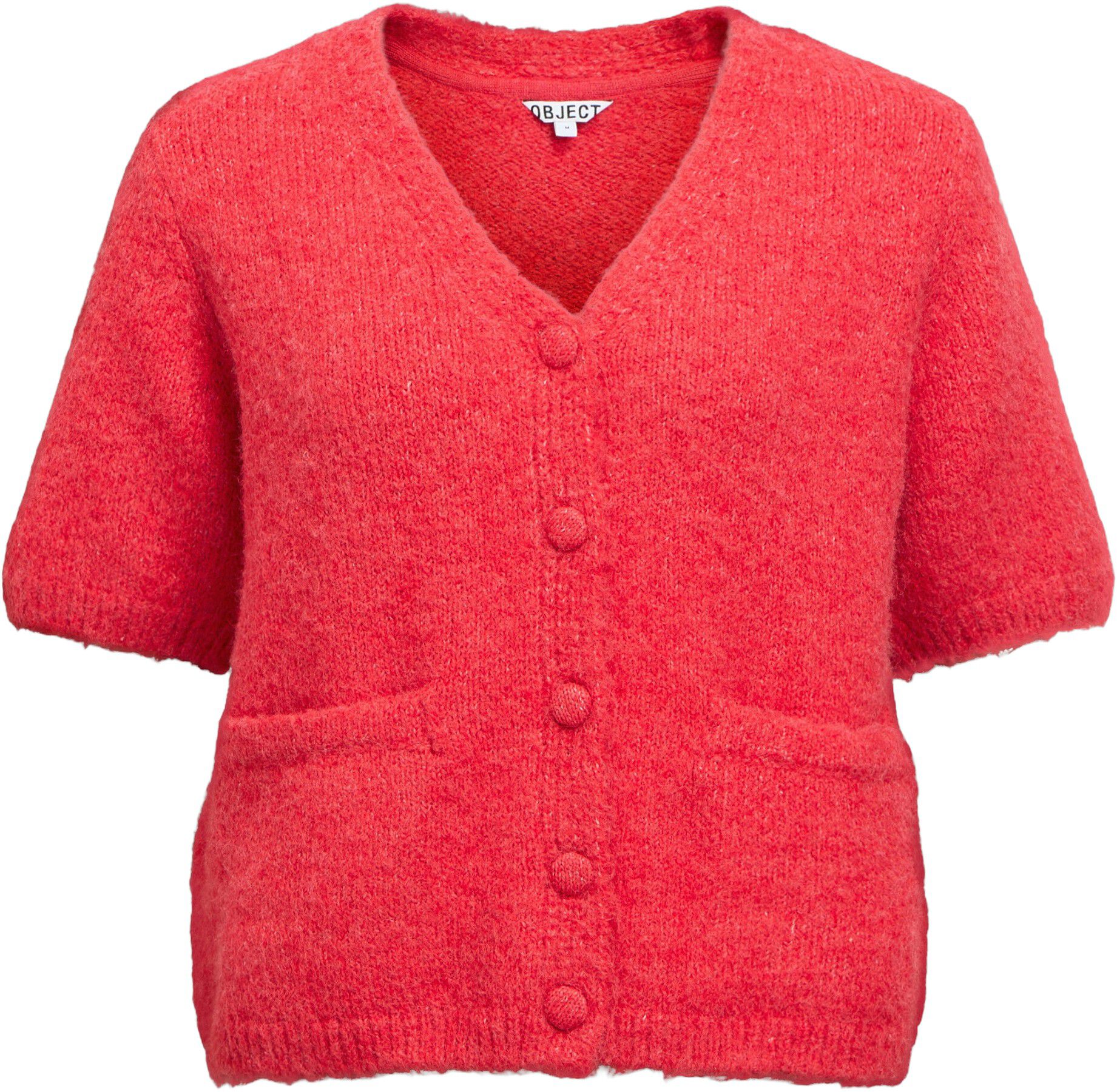 Objsaggia Re Ss V-Neck Knit Cardigan Div