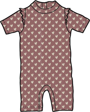 Swimjumpsuit Frills Printed