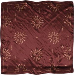 Solar silk scarf