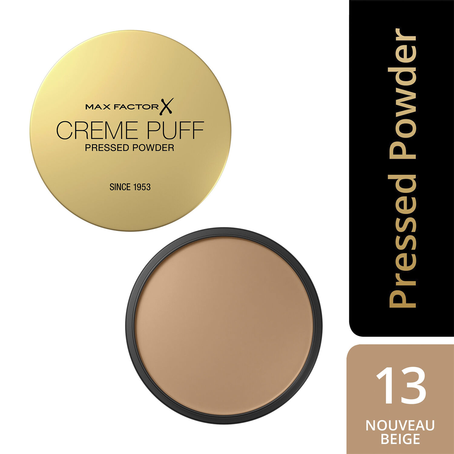 Max Factor Creme Puff Pressed compact Powder, 013 Nouveau Beige, 14g