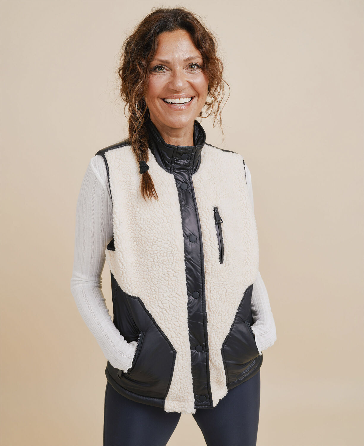 Glacier Fleece Vest - Nero