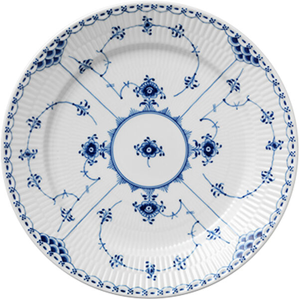 Musselmalet Halvblonde 27 cm. tallerken