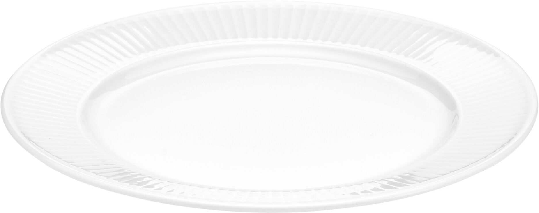 "Tallrik flat Pliss&Atilde;&copy; 20 cm Vit"