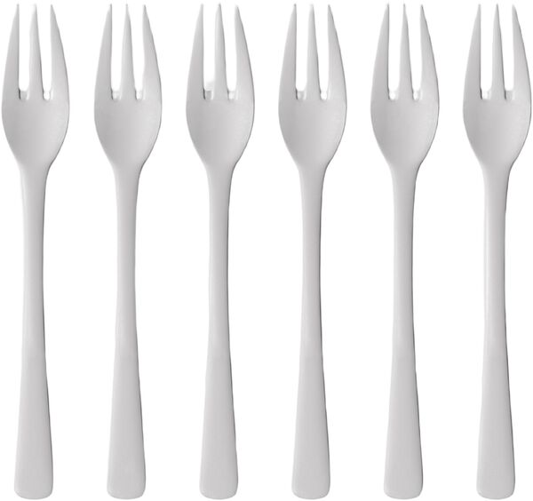 Kakegaffel Steel Line 16 cm 6 stk. Blankt stål