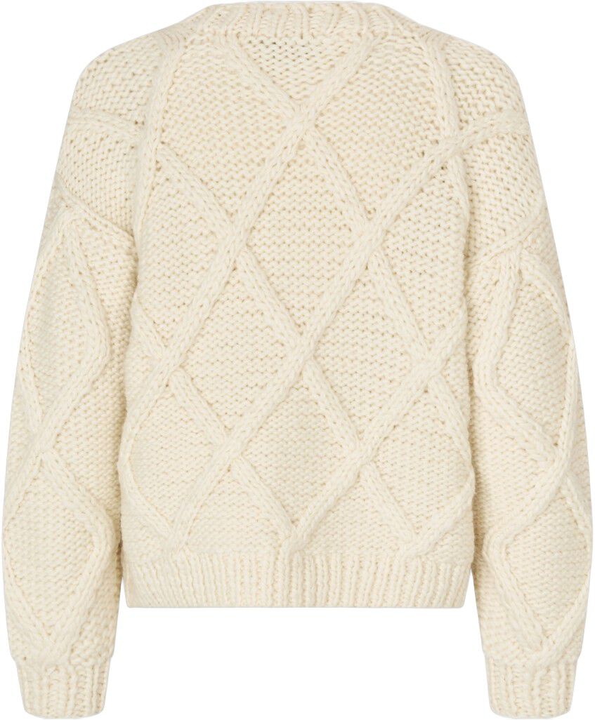 2497 Handknit, Handknit Cable Sweater