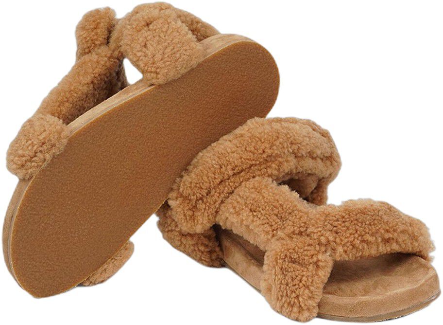 ROVENNA - SHEARLING TRECKING SANDAL