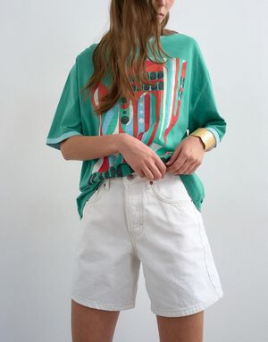 TSVIGGA HR DNM SHORTS WHITE