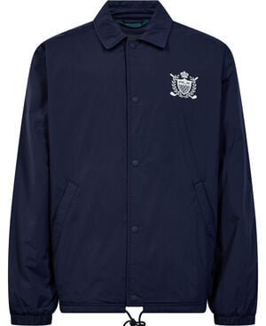 Crest-Print Coach&rsquo;s Jacket