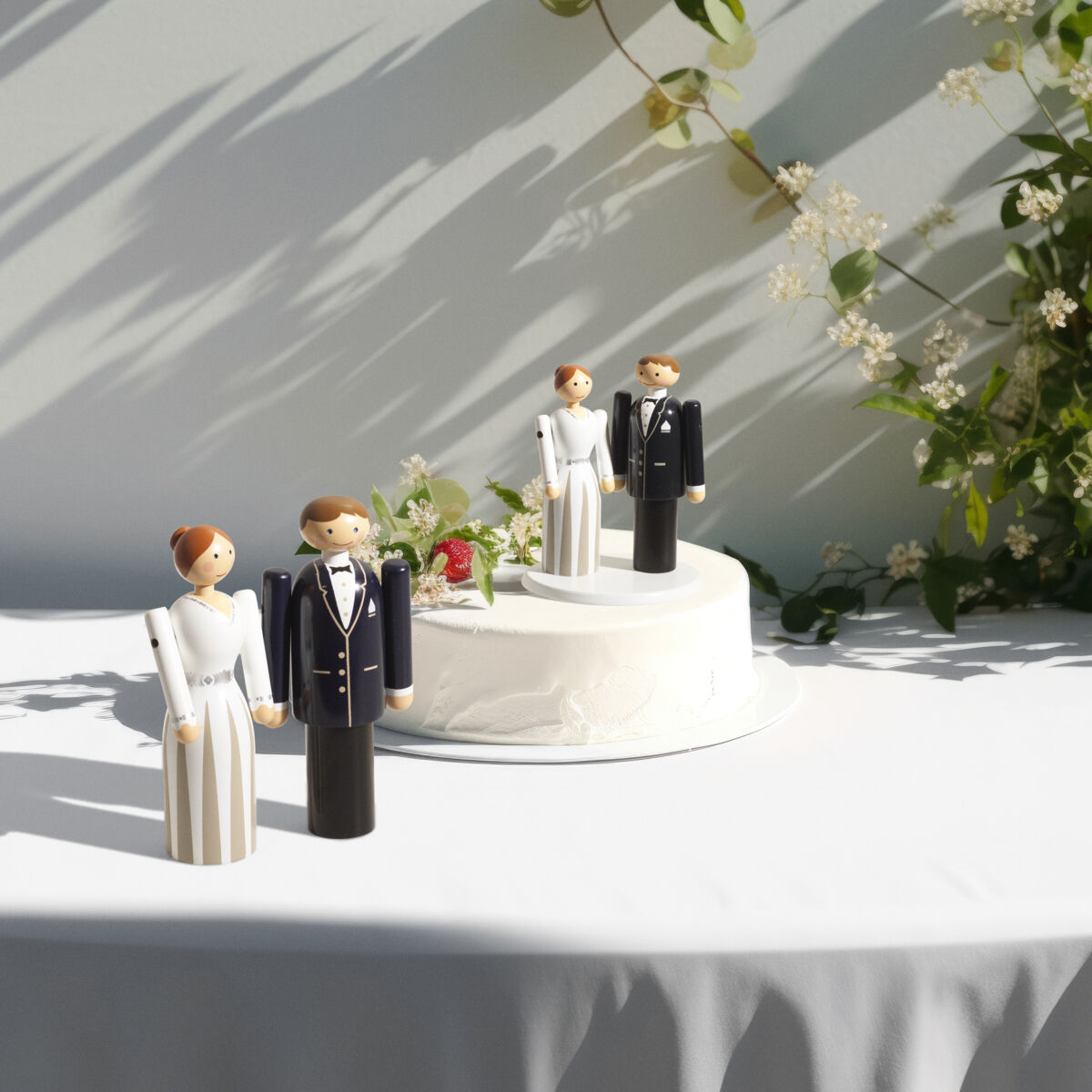 Platform til brudeparret hvid