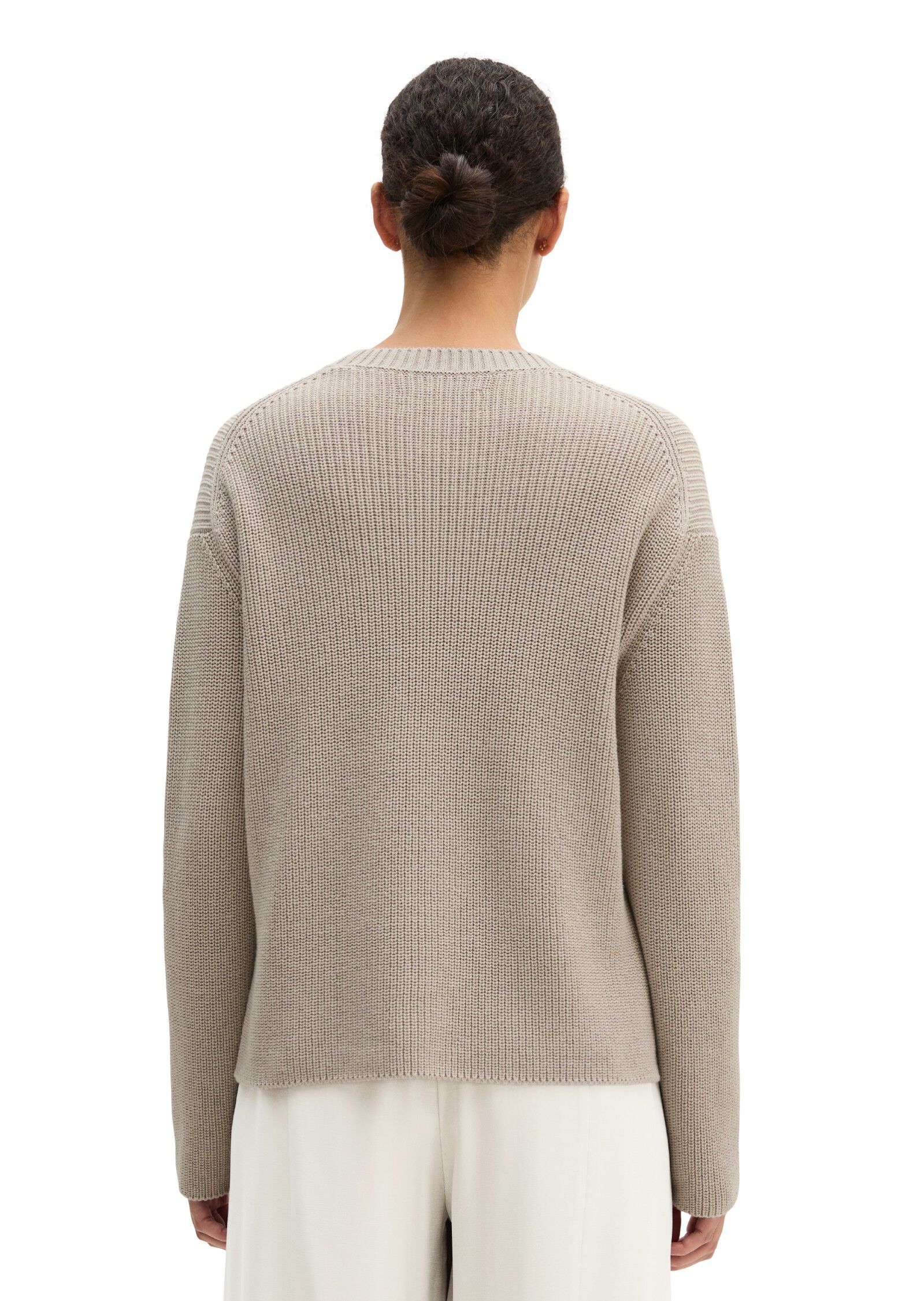Pullovers, LSL, Round-Neck, Slits