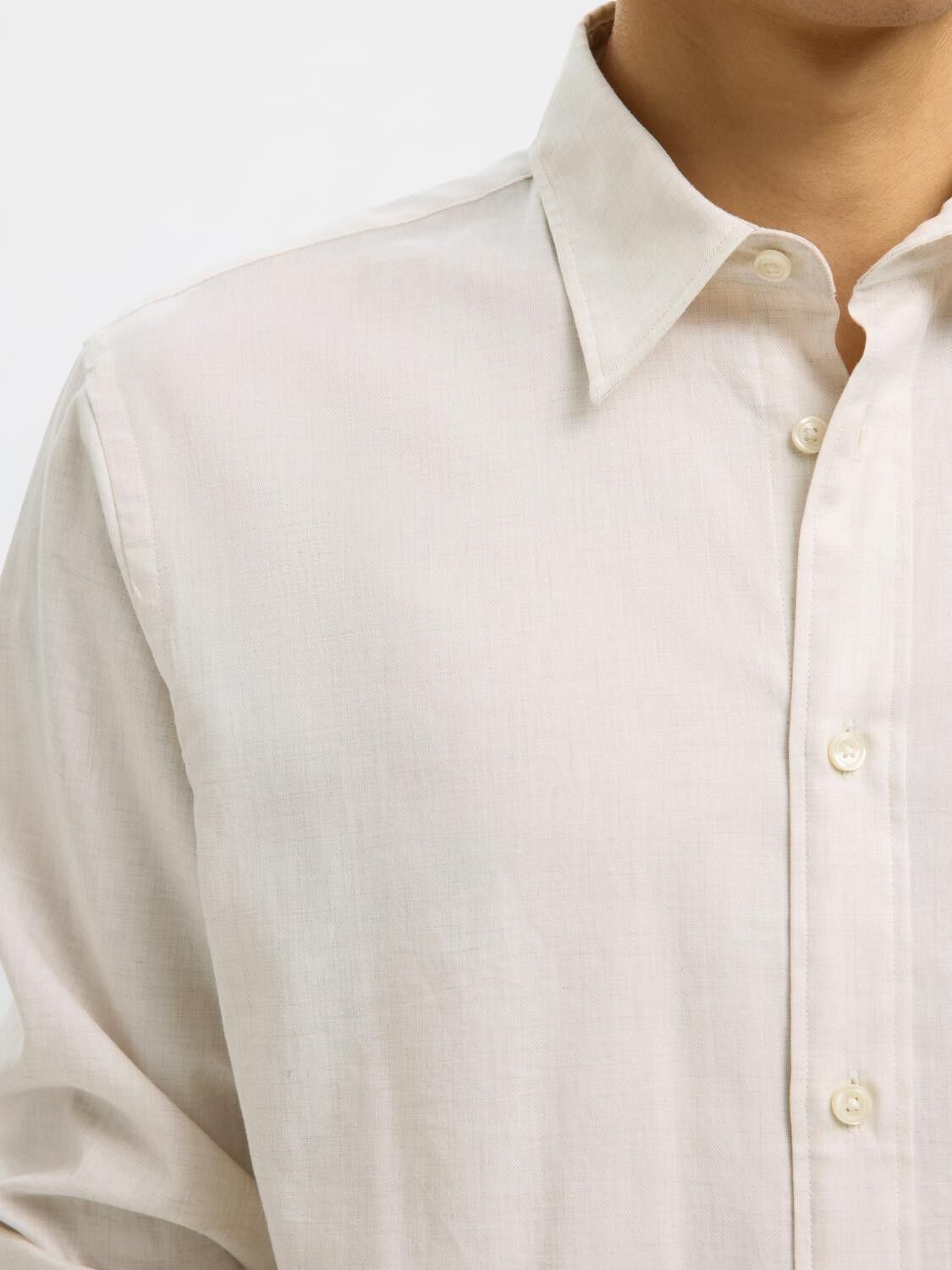 SLHREGCHASE MELANGE LS SHIRT