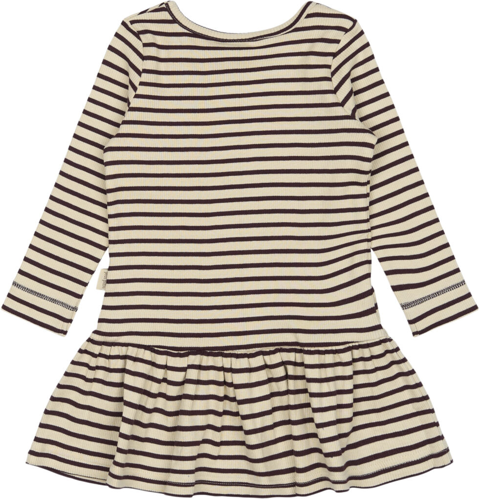 Dress L/S Modal Striped