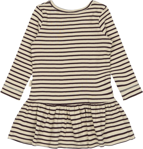 Dress L/S Modal Striped