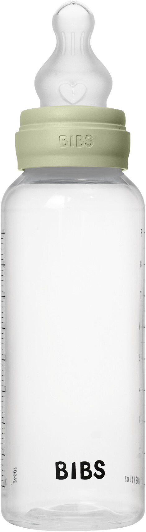 BIBS Baby Bottle Round Silicone 1 pack 270 ml Medium Flow Sa