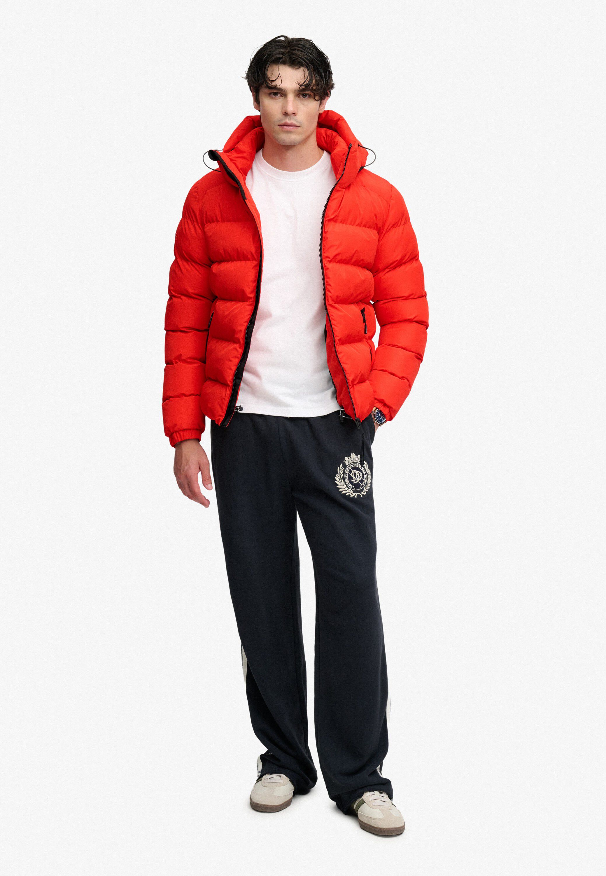 HOODED SPORTS PUFFER JACKET