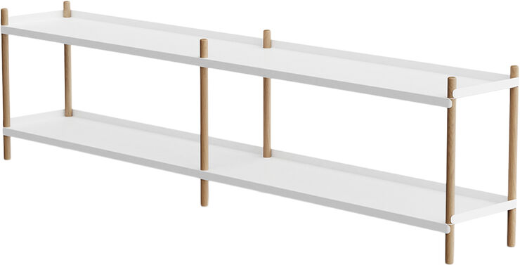 BOLT Shelving 2000 - 2 shelves Oak Black Anthracite