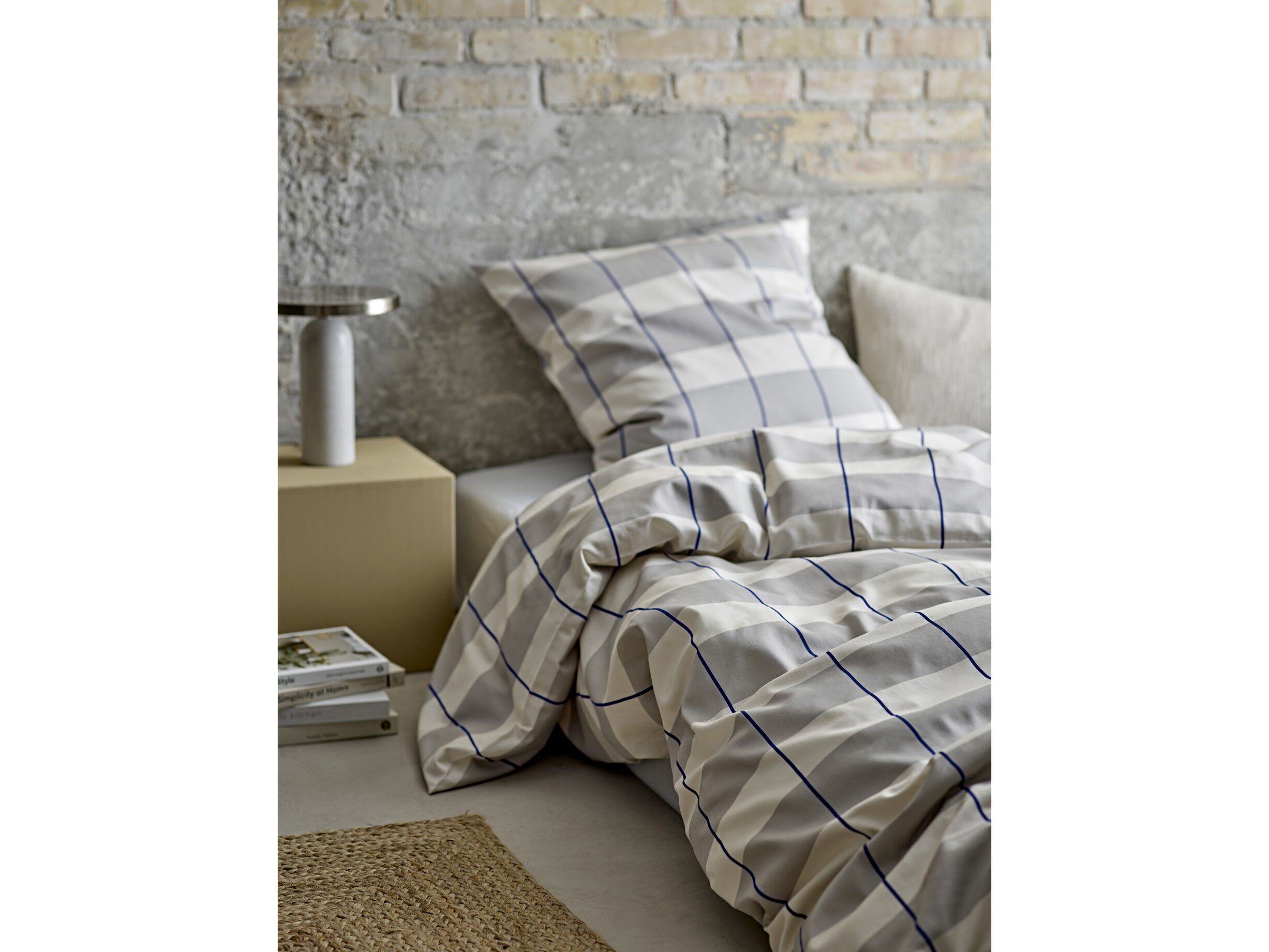 Sengesett 140x220 Blocks Cloud grey