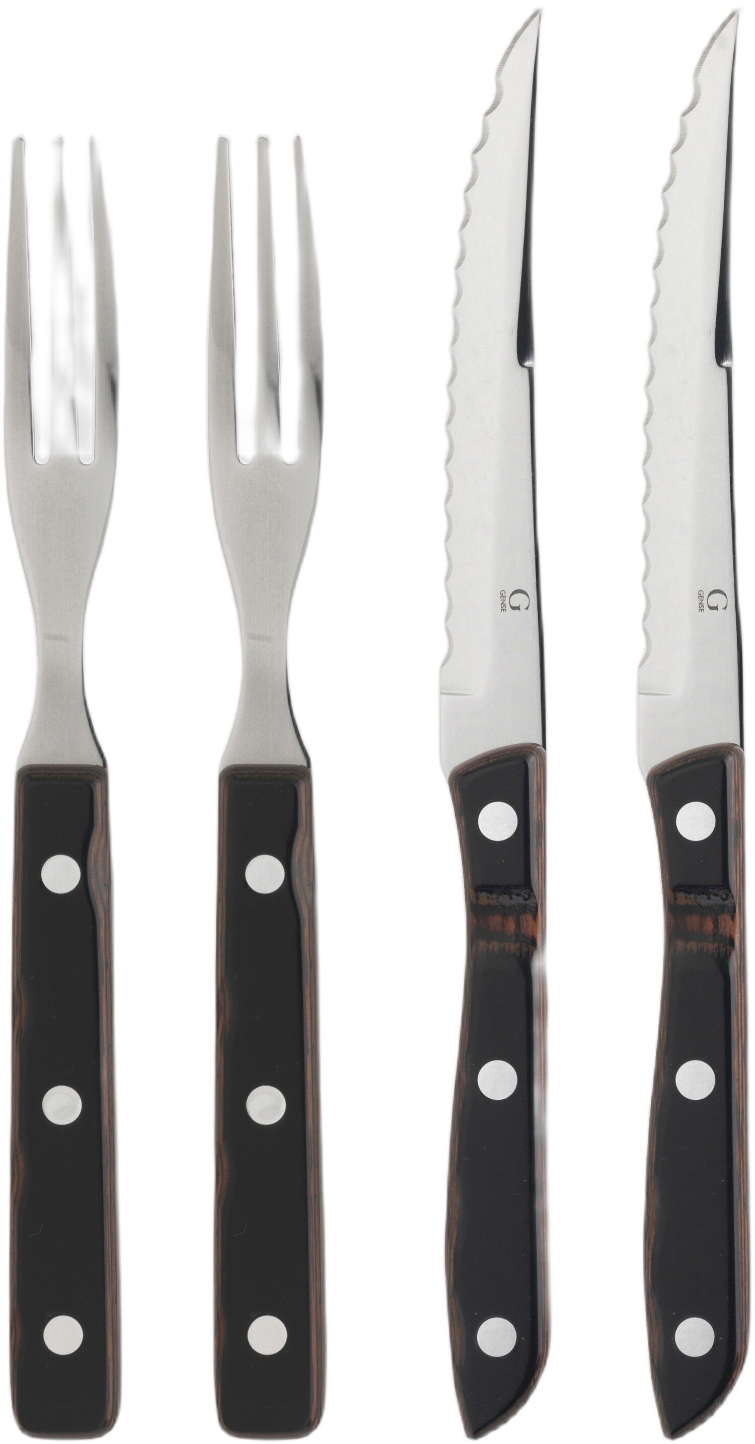 Biffbestikk/grillbestikk Old Farmer Classic 4 deler Tre/St&aring;l